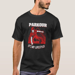 Parkour Springa Jump Freerunning obstacle Course A T Shirt