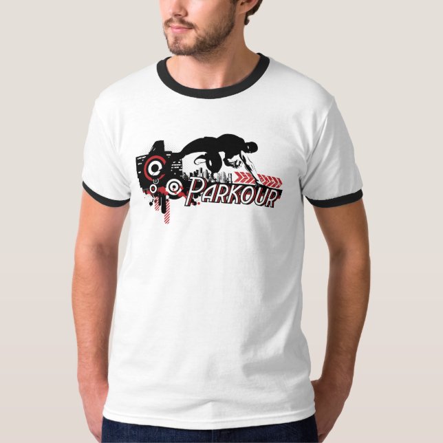 Parkour stad (tända), t-shirt (Framsida)