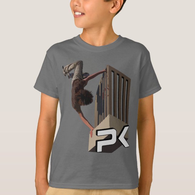 Parkour stångFlip Tee Shirt (Framsida)