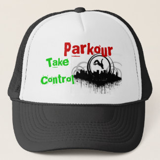 Parkour tar kontrollerar keps