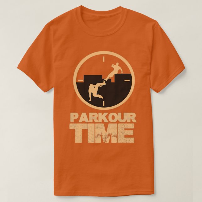 Parkour Time Free Running Gifts T Shirt (Design framsida)