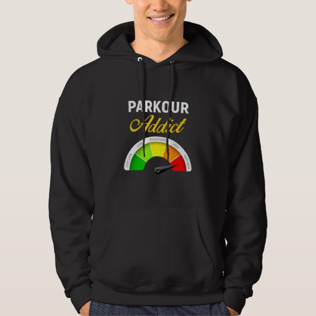 Parkour Traceur Free Running Extreme Sport Hoodie (Framsida)