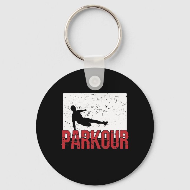 Parkour-träning Nyckelring (Framsida)
