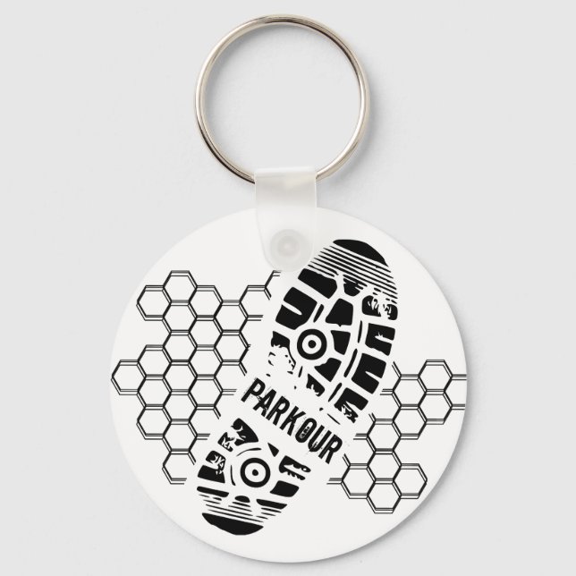 Parkour-träning Nyckelring (Framsida)