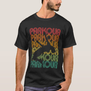 Parkour Typografi Design Parkour Friidrott B T Shirt