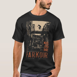 PARKOUR Urban Action Silhouette Poster | Retro T Shirt