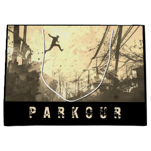 Parkour Urban Free Runing Free Styling Art Sepia