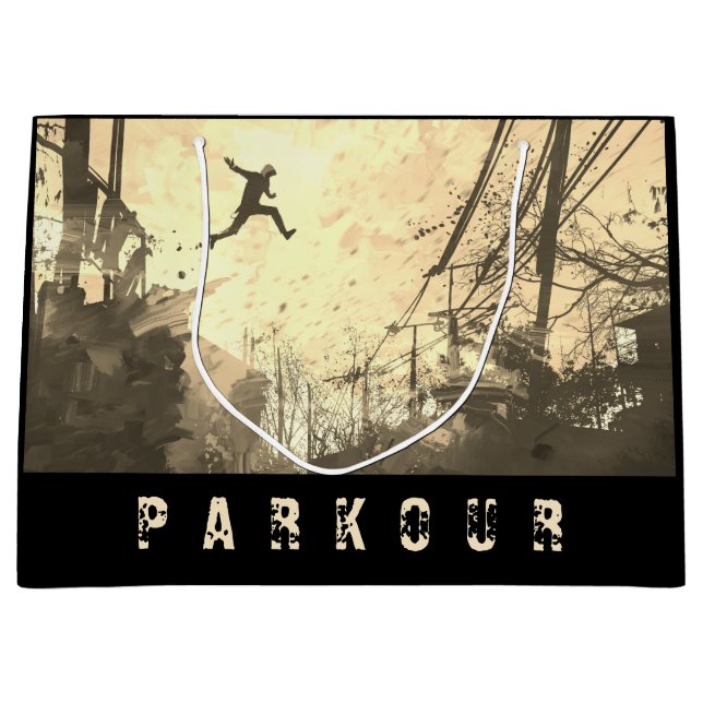 Parkour Urban Free Runing Free Styling Art Sepia (Framsidan)