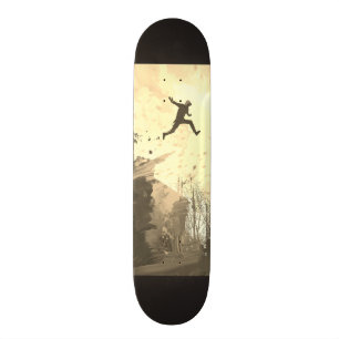 Parkour Urban Free Runing Freestyling Modern Art Mini Skateboard Bräda 18,5 Cm