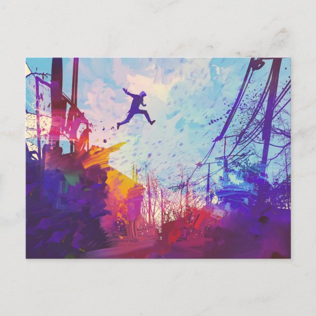 Parkour Urban Free RunStationery Postcard Vykort (Framsida)
