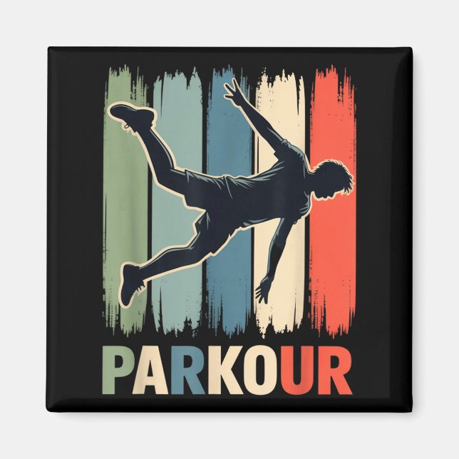 Parkour, Urban Gymnast, Traceur, Runner  Magnet (Framsidan)
