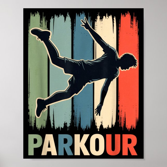 Parkour, Urban Gymnast, Traceur, Runner  Poster (Framsidan)