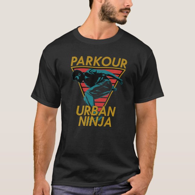 Parkour Urban Ninja T Shirt (Framsida)