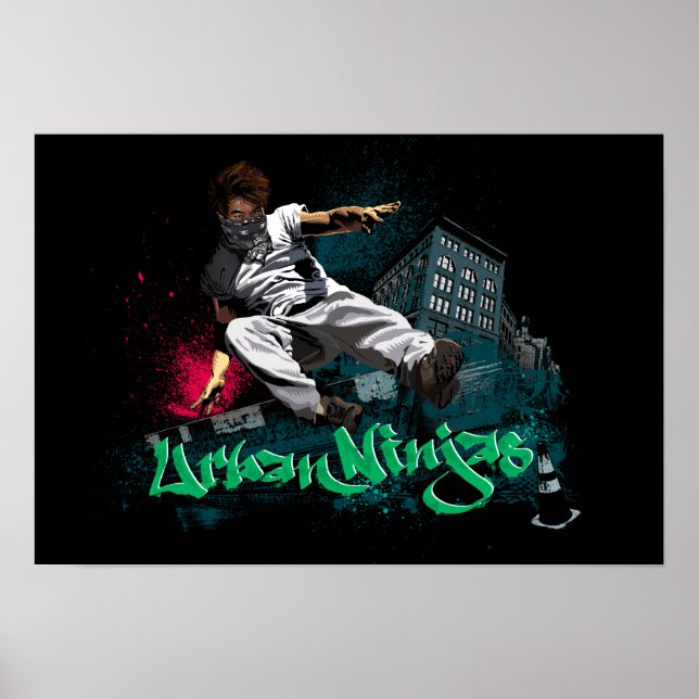 Parkour - Urban Ninjas Poster (Framsidan)