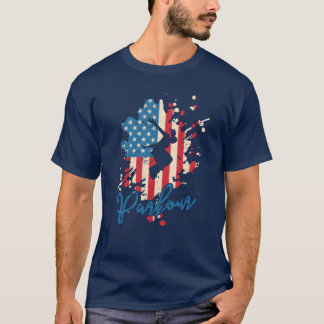 Parkour USA Flag Sportträning Fitness rolig T Shirt