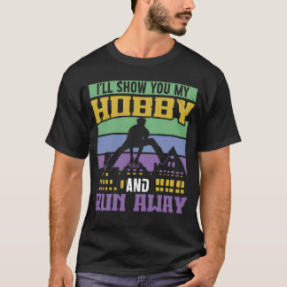 Parkour visa min hobby och springa iväg friidrott t shirt