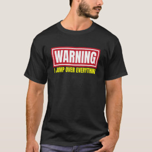 Parkour Warning jag kör över allt gratis runnin T Shirt
