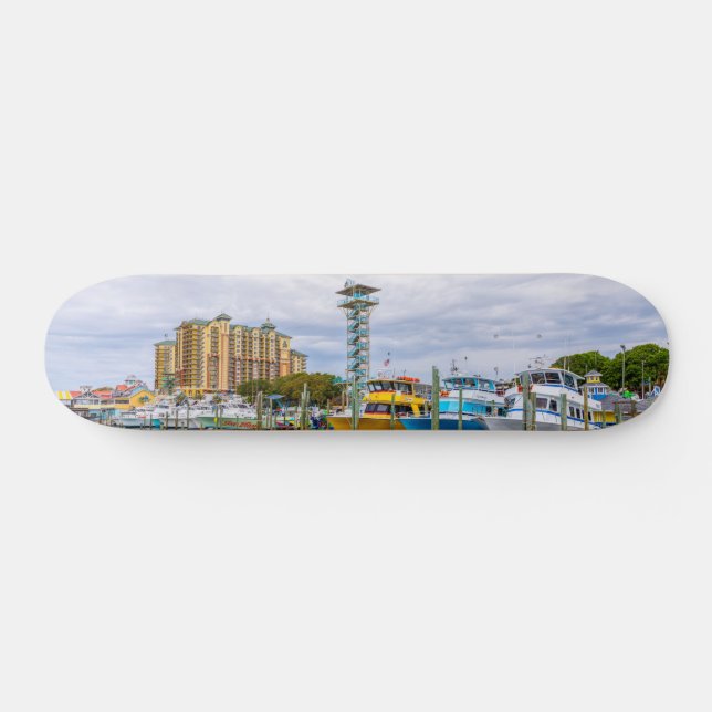 Parkrade Båtar Destin Florida Hamn Skateboard (Horz)