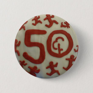 Parkrun 50 milstolpeemblem knapp