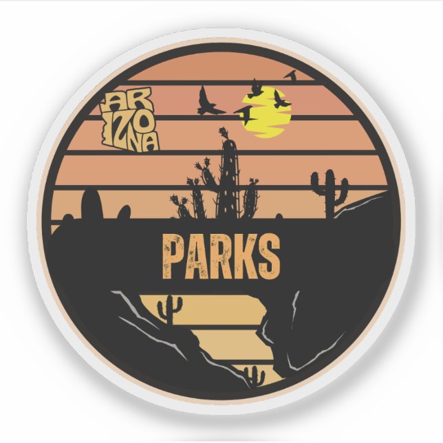 Parks, Arizona Klistermärken (Framsida)