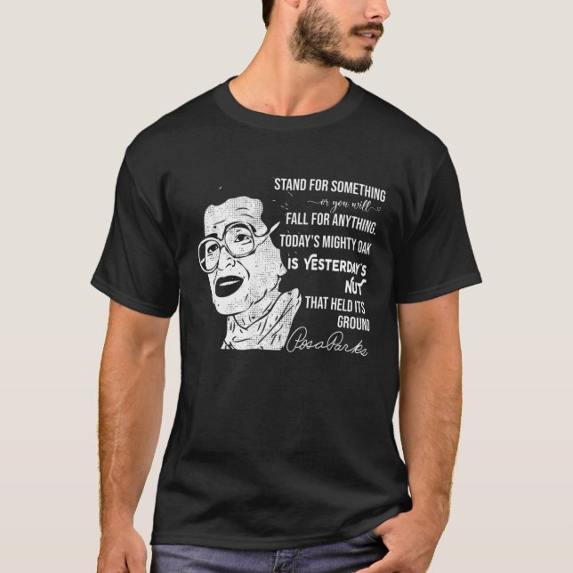 Parks Quotes Rosa Inspirational Black History Mont T Shirt (Framsida)