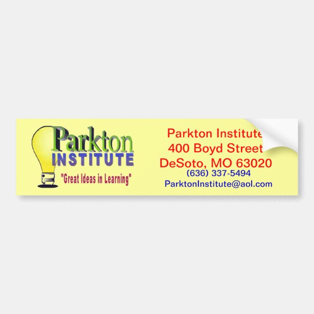 PARKTON INSTITUTE BILDEKAL (Framsidan)