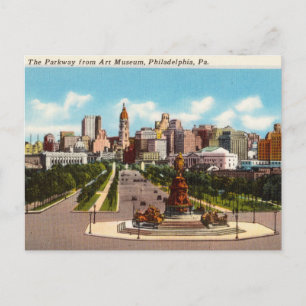 Parkway, Philadelphia, Pennsylvania Vykort