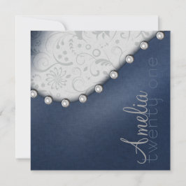 Pärl Torg Födelsedagsinbjudan Inbjudningar