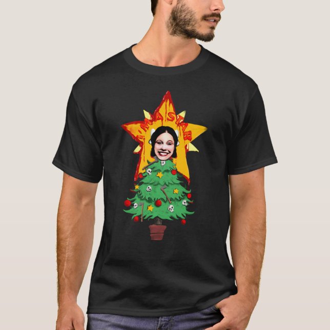 Pärla julstjärna t shirt (Framsida)