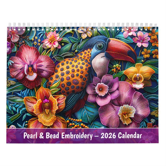 Pärla & Pärlbroderi – 2026 Kalender (Omslag)