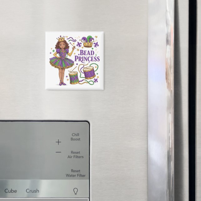 Pärla prinsessa - Mardi Gras Magnet (In Situ (Fridge))