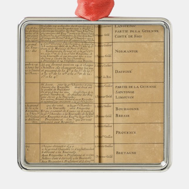 Parlament i frankriken julgransprydnad metall (Framsidan)