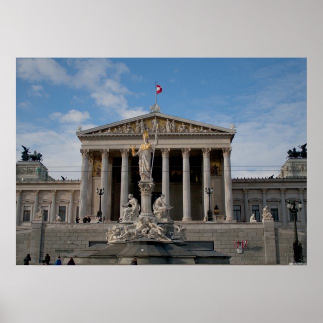 Parlament, Wien Österreich Poster (Framsidan)