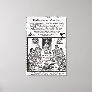 Parlamentet av kvinnor, 1656 canvastryck