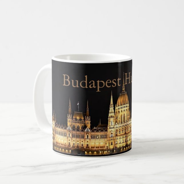 Parlamentet - Budapest - Ungern Kaffemugg (Framsida vänster)