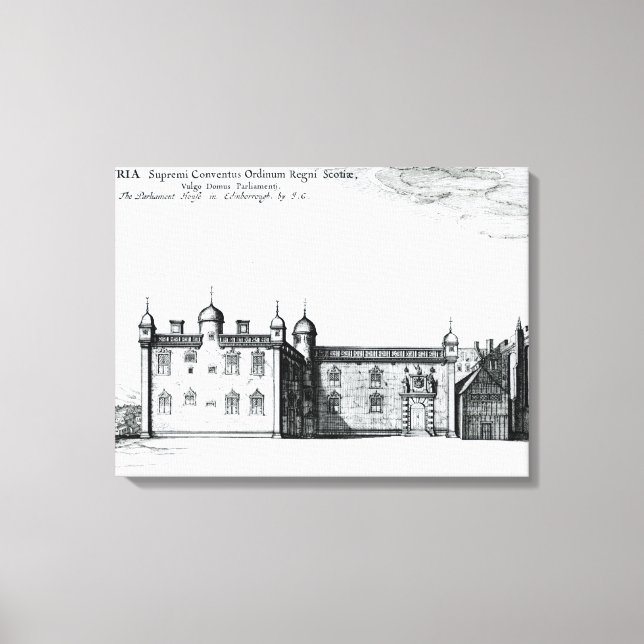 Parlamentet i Edinburgh Canvastryck (Framsida)
