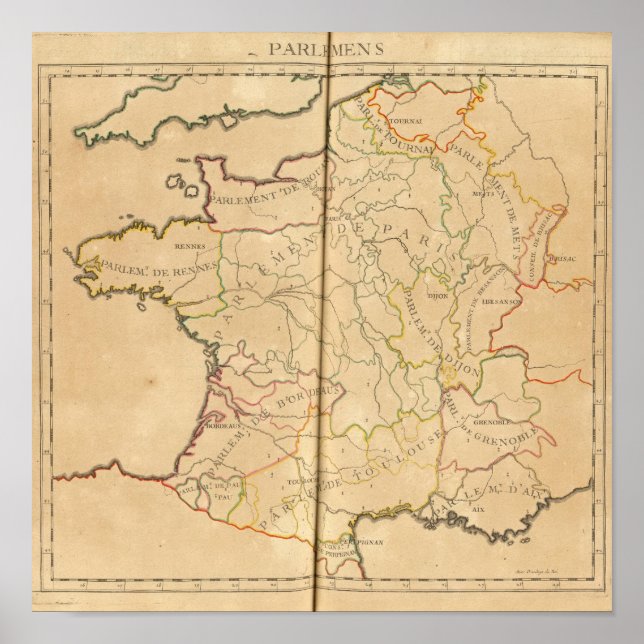 Parlamentet i Frankrike Poster (Framsidan)