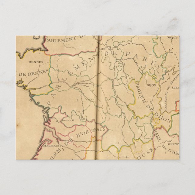 Parlamentet i Frankrike Vykort (Framsida)