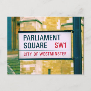 Parlamentet Square - Westminster - London - vykort