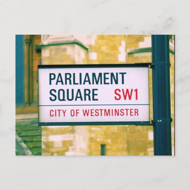 Parlamentet Square - Westminster - London - vykort (Framsida)