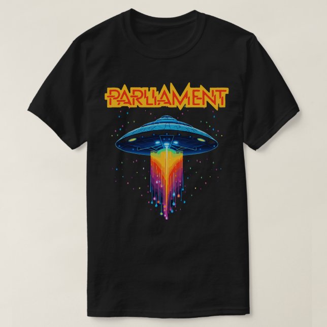 Parlamentets Funkadelic Retro Mothership Sten Funk T Shirt (Design framsida)