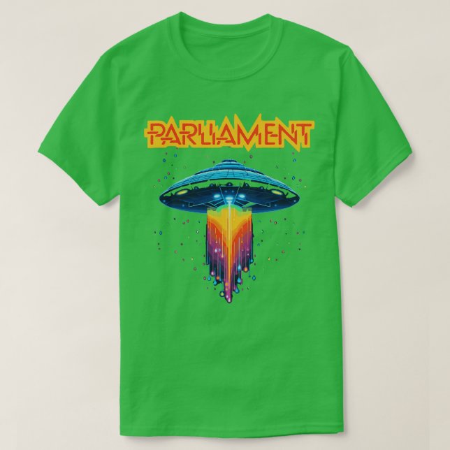 Parlamentets Funkadelic Retro Mothership Sten Funk T Shirt (Design framsida)