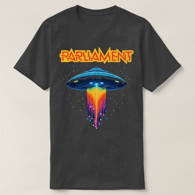 Parlamentets Funkadelic Retro Mothership Sten Funk T Shirt (Design framsida)
