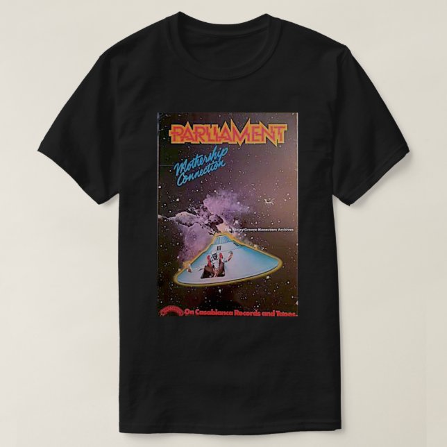 PARLAMENTETS FUNKADELISKA MOTHERSHIP CONNECTION Ge T Shirt (Design framsida)