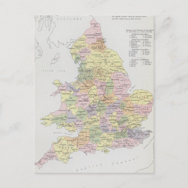 Parlamentets representation | England & Wales Vykort (Framsida)