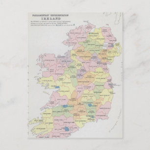 Parlamentets representation Irland Vykort