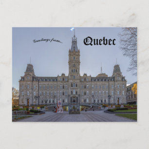 Parlamentsbyggnaden i Quebec i Quebec Kanada Vykort