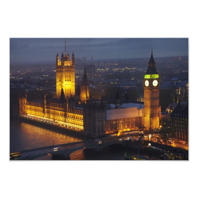 Parlamentshuset, Big Ben, Westminster Fototryck (Framsidan)