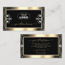 Pärlande Guld-diamanter med luxuriös Logotyp