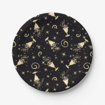 Pärlande Guld & svarta påk&stjärnor från Firande